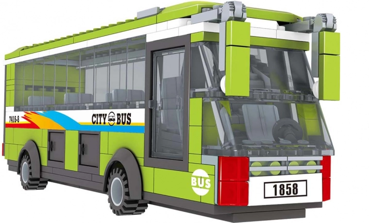 Kompatible Konstruktionsbausteine BLOXO Bus 244 Teile