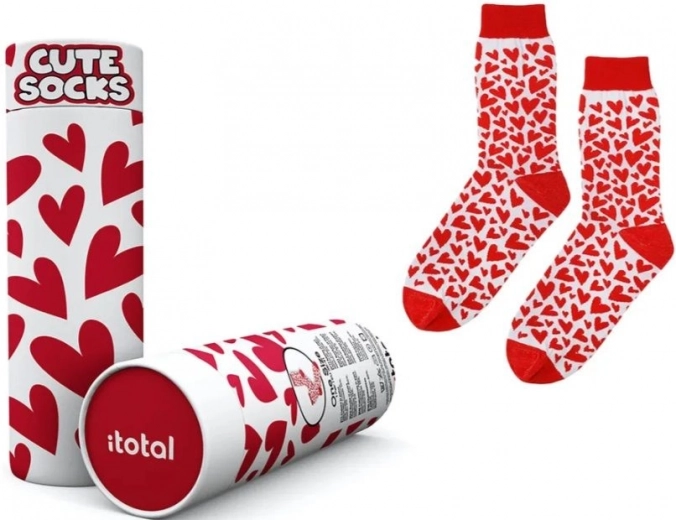 Baumwollsocken mit Herzen