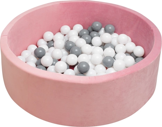Trockenes Kinderballbecken mit Bällen New Baby rosa