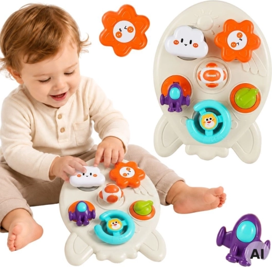 Woopie Baby Lern-Aktivpanel Rakete 7in1 - 1 Stück