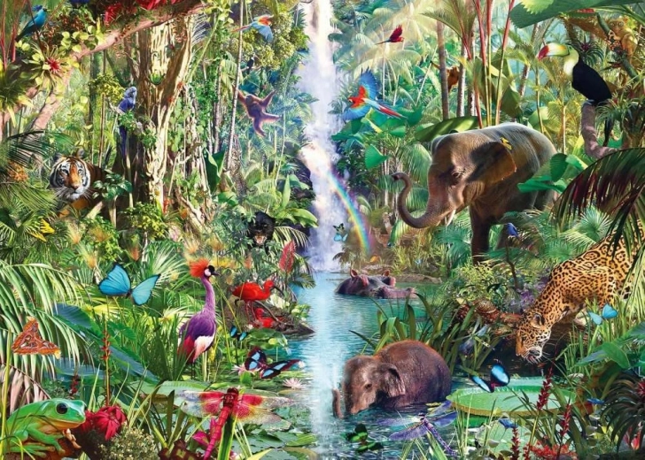 Ravensburger Puzzle Tiere im Dschungel 9000 Teile
