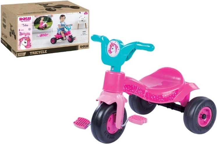 Dolu Kinder-Dreirad Unicorn Rosa