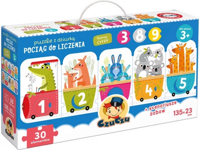 Puzzle mit Loch – Zahlenzug