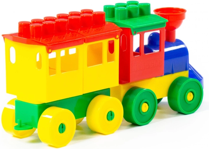Bunte Teile und rollende Räder