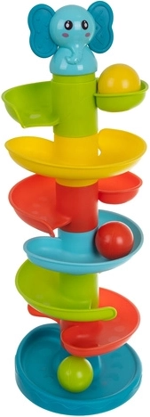 Spiralbahn, die Kinder beschäftigt