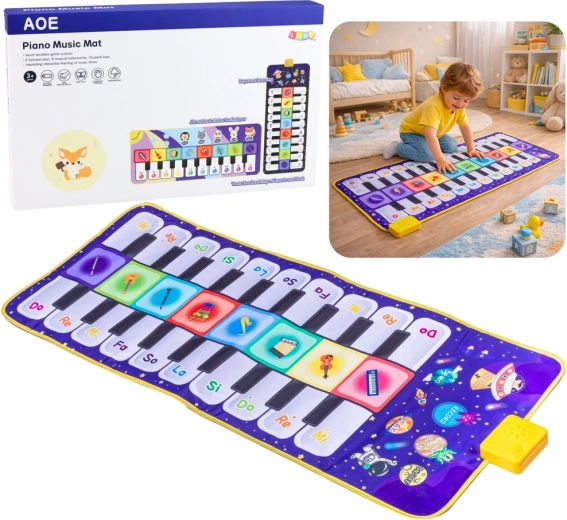 Musikalische interaktive Tanzmatte – Piano Kosmos 120 × 48 cm