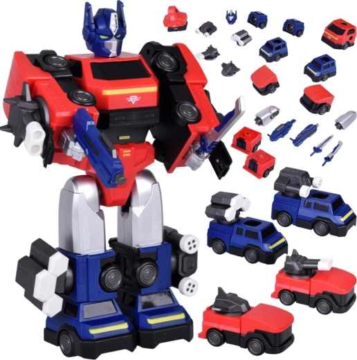 Magnetischer Transformationsroboter 2-in-1 – große Figur mit Zubehör