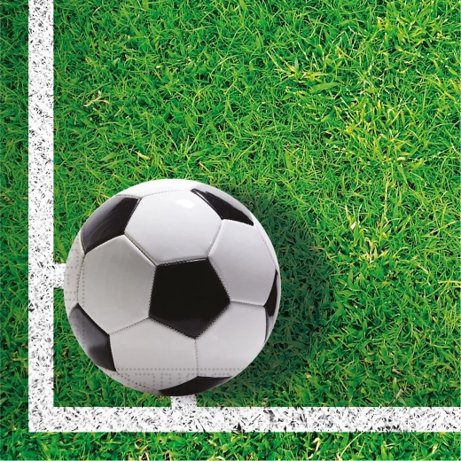Football party Papier-Servietten 33 × 33 cm, 2-lagig, 20 Stk.