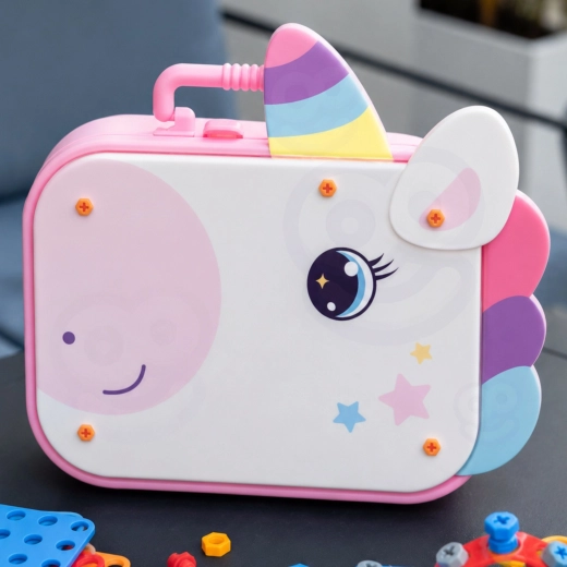 2-in-1-Koffer mit Einhornmotiv