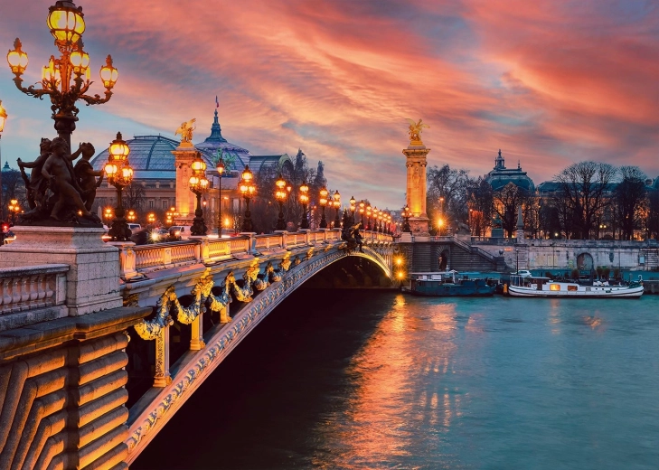 Puzzle Most Alexandra III, Paris 1000 Teile
