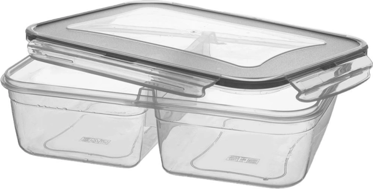 Dicht schließender Deckel mit 4 Clips