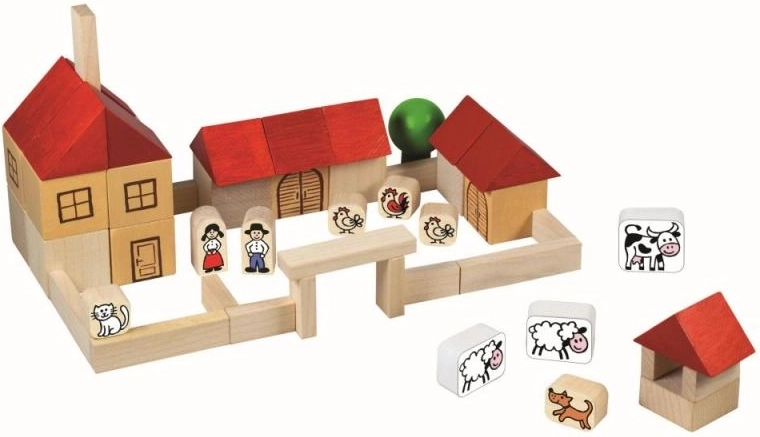 Detoa Holzbaukasten Bauernhof