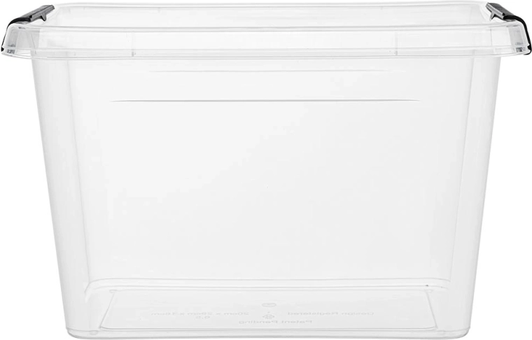 Übersichtlicher Inhalt dank transparenter Box