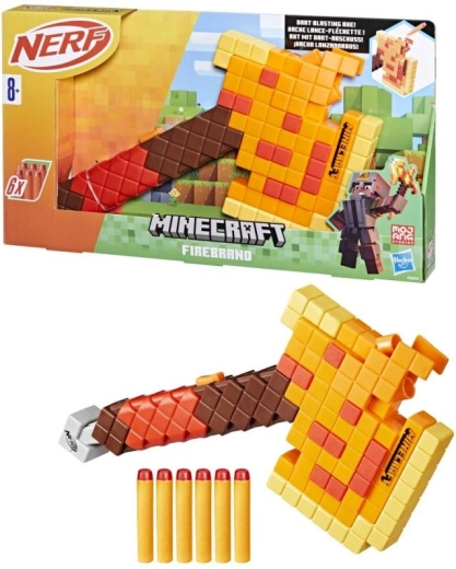 Nerf Minecraft Firebrand Schaumstoff-Blaster Axt