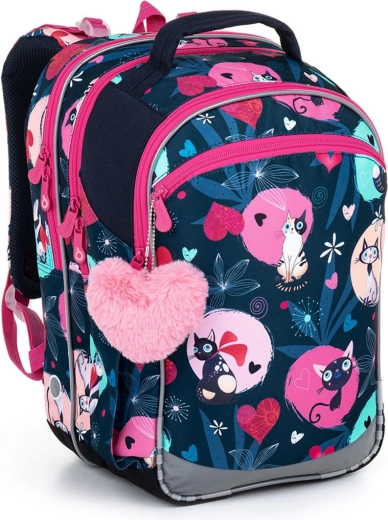 Schulrucksack Topgal Coco mit Katzen