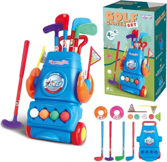 Kindergolf-Set mit Ständer auf Rädern Woopie
