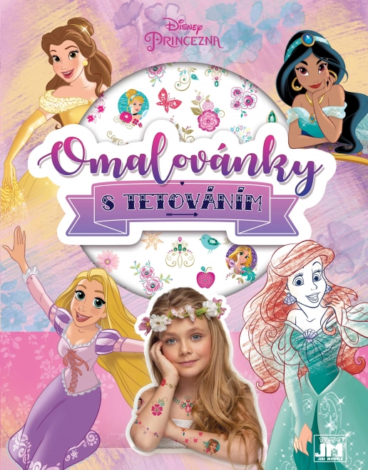 Malbuch mit Disney-Prinzessinnen-Tattoos