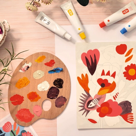 Komplette Mal-Ausstattung in einem Set