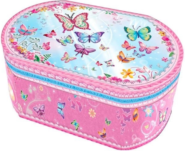 Spieluhr oval - Schmetterlinge Pecoware