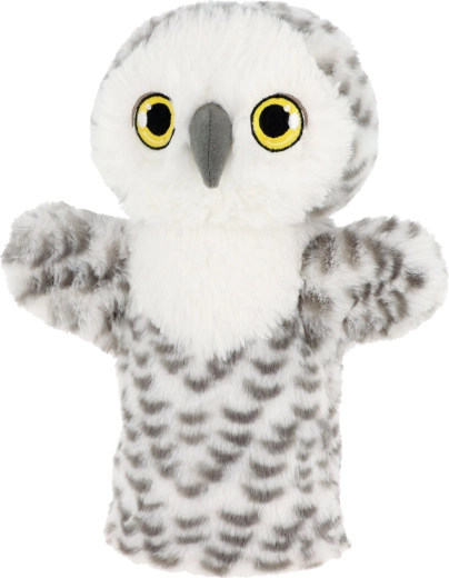 Keel Toys SE3077-7 Keeleco Eule – ökologischer Plüsch-Handpuppe 27 cm