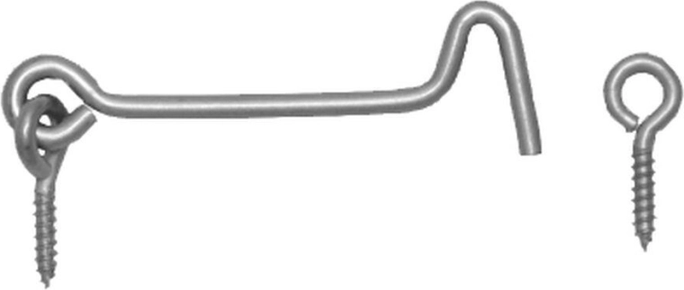 Hakenschraube mit Öse 60 mm, verzinkter Stahl