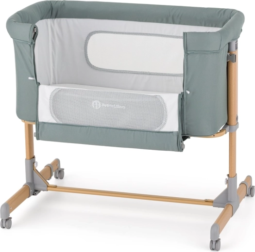 Petite&Mars verstellbares Babybett Grace Compact Foggy Green