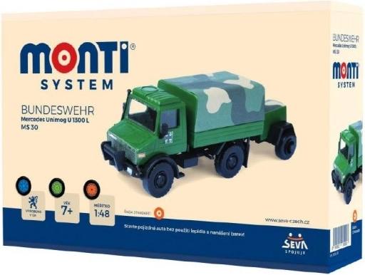 Bausatz MONTI SYSTEM Bundeswehr Mercedes Unimog 1:48
