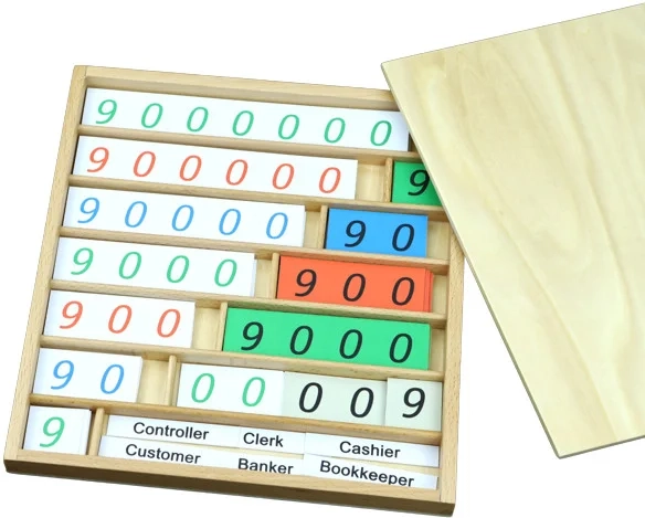 Holzbox mit Deckel und Fächern