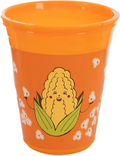 Snackbecher mit Deckel 0,55 l, orange