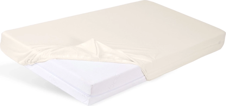 Babymatex Jersey-Spannbettlaken fürs Babybett 60 × 120 cm ecru (Elfenbein)