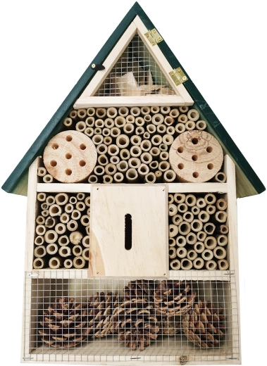 Holz-Insektenhotel 39,5 × 28 × 8 cm