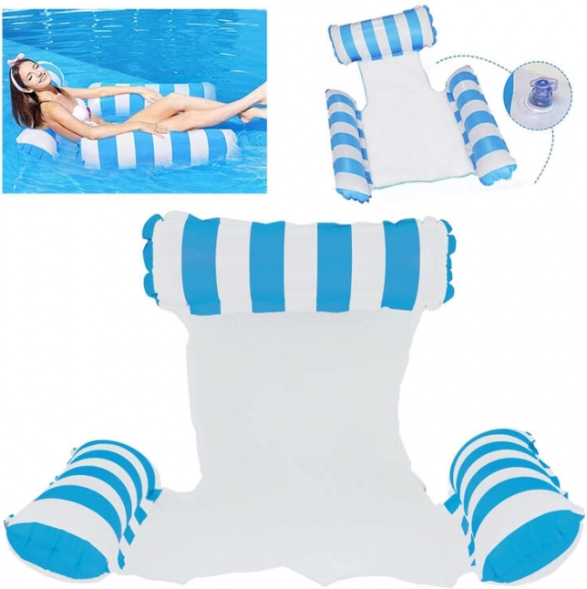 Bequemes aufblasbares Wasserliege mit Kopf- und Armstütze