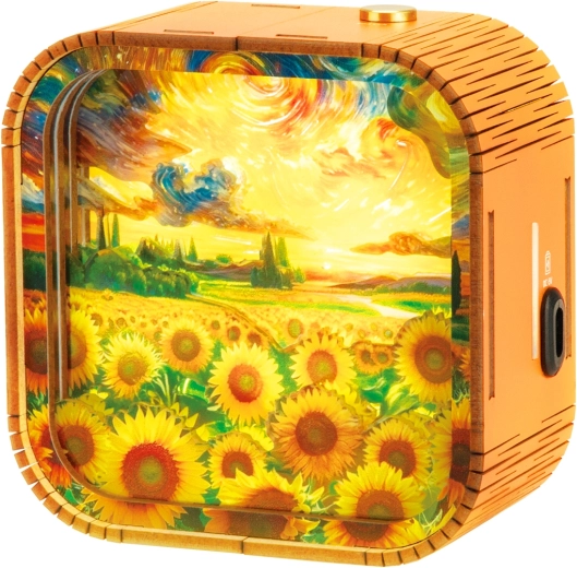 2Kids Toys 3D-Holzpuzzle-Lampe Sonnenblumenfeld