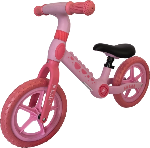 Rosa Kinder-Laufrad Giraffe mit 12" EVA-Rädern
