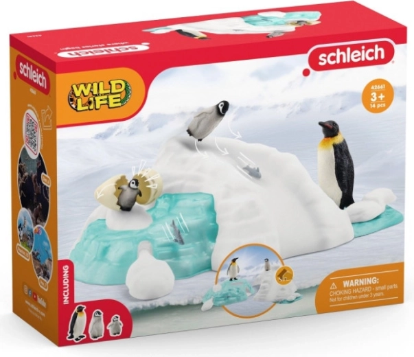 Wild Life Figurenset Lustige Pinguinfamilie