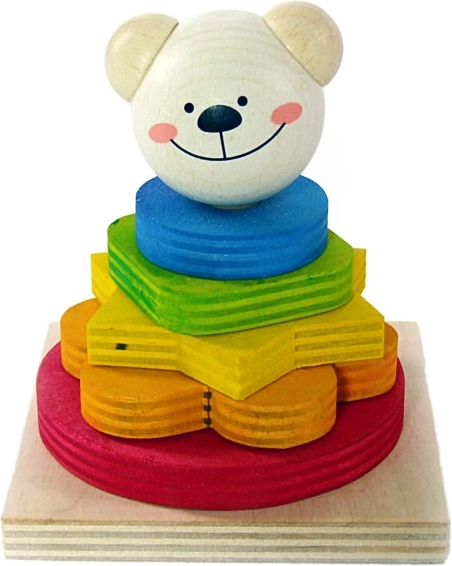 Steckspiel in bunten Formen – Bär Timi