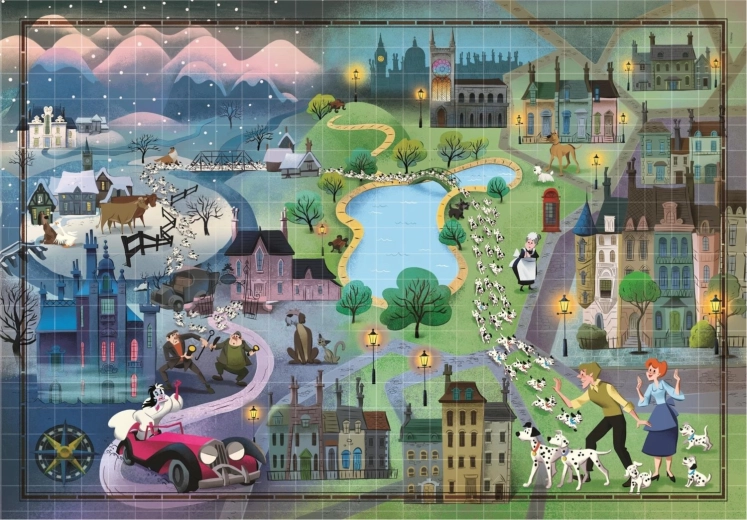 Puzzle Story Maps: 101 Dalmatiner