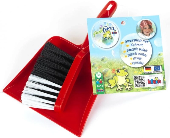 Kinder-Handfeger und Kehrschaufel – rot