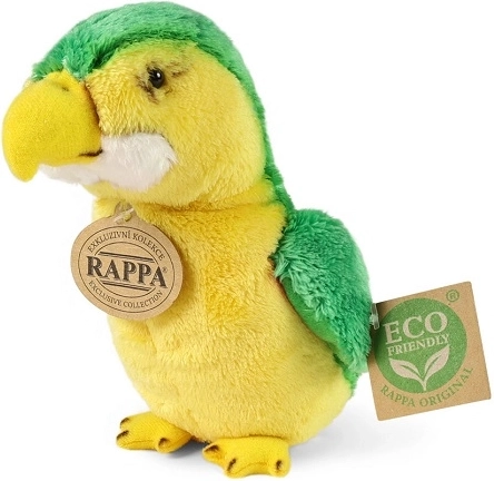 Rappa Plüschpapagei, grün, 15 cm, ECO-FRIENDLY