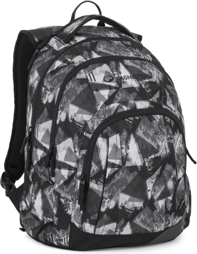 Bagmaster Lincoln Schüler-/Studentenrucksack schwarz-weiß