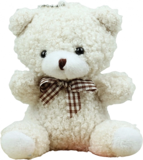 Weißer Plüschbär Anhänger 8 cm