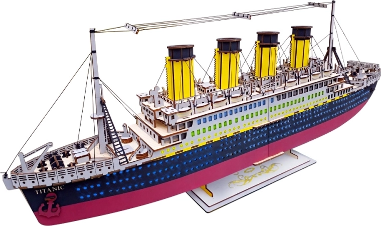 Woodcraft hölzernes 3D-Puzzle Titanic