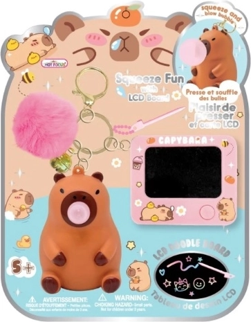 HOT FOCUS Schlüsselanhänger mit Mini-LCD – Capybara