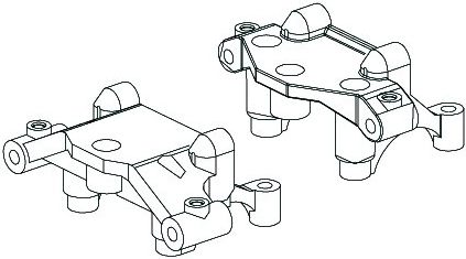 Getriebeabdeckung Skull Nightstorm (vorn + hinten) - 1 Stück
