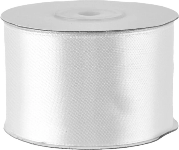 Satinband weiß 50 mm, 25 m