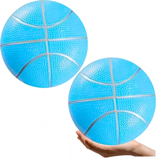 Pastellblauer leichter Gummistrandball 20 cm