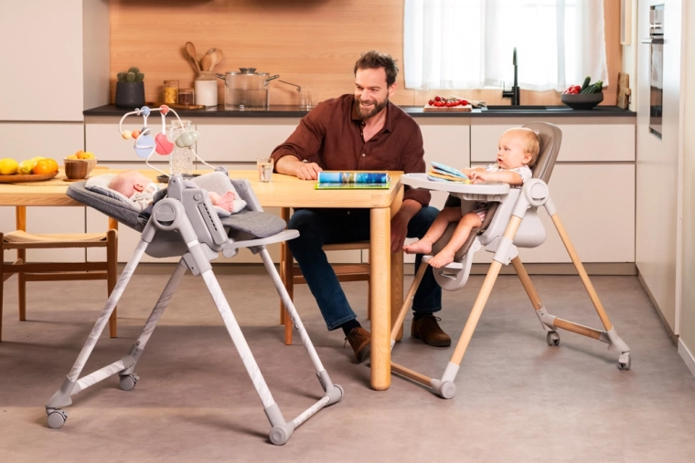 3-in-1: von der Liege bis zum Stuhl am Tisch bis 40 kg