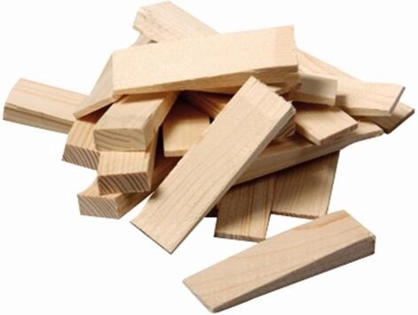 Holz-Montagekeile 55 × 20 × 6–1 mm, 20 Stk.