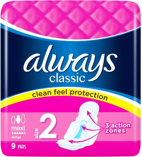 Always Classic Maxi Damenbinden 9 Stk.