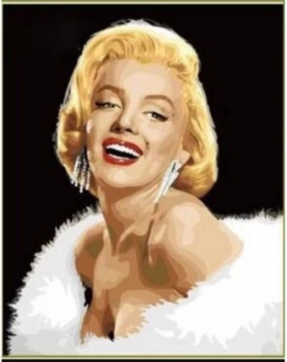 Malen nach Zahlen Bild auf Keilrahmen 40 × 50 cm Marilyn Monroe